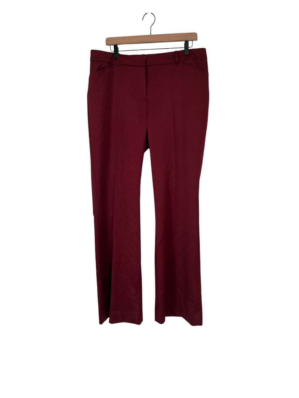 Anne Klein Suit Separates Burgundy Red Modern Pant Size 12 NWT Career
